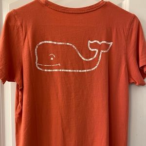 Vineyard Vines rustic red whale t shirt